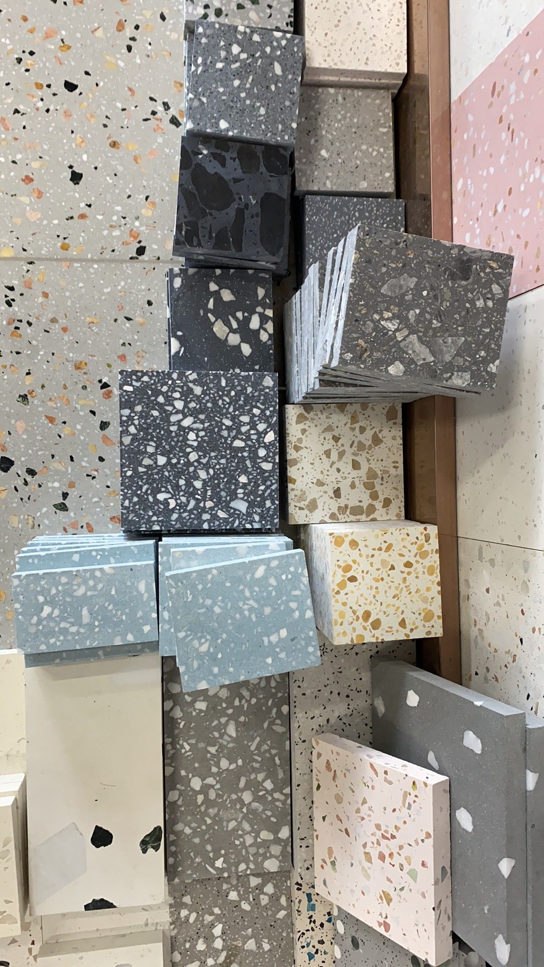 无机水磨石通体天然板厂家贝壳骨料仿古大理石水泥地砖环保无甲醛