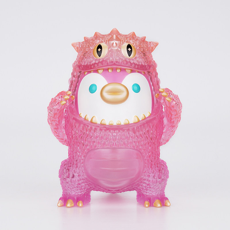 腾讯pupu aliens哥是噗手办公仔紫焰霓虹大兽异志设计哥斯拉景品