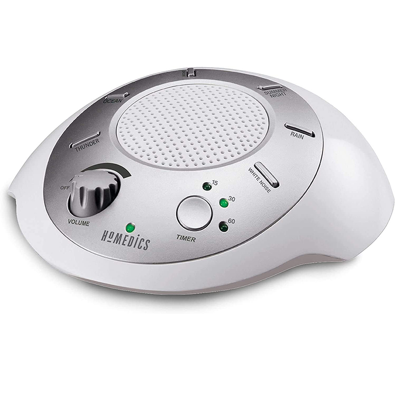 代购HoMedics White Noise Sound Machine便携式睡眠机带6种音乐