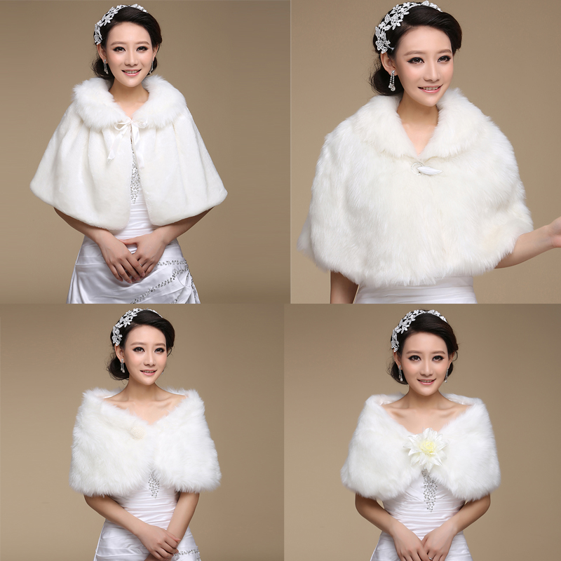 长毛斗篷披风式白色毛披肩 无袖新娘毛披肩婚纱礼服配件 冬季披肩在类目 服饰配件/皮带/帽子/围巾, 围巾/丝巾/披肩中 - 来自Buy2taobao.com提供专业的淘宝代购服务