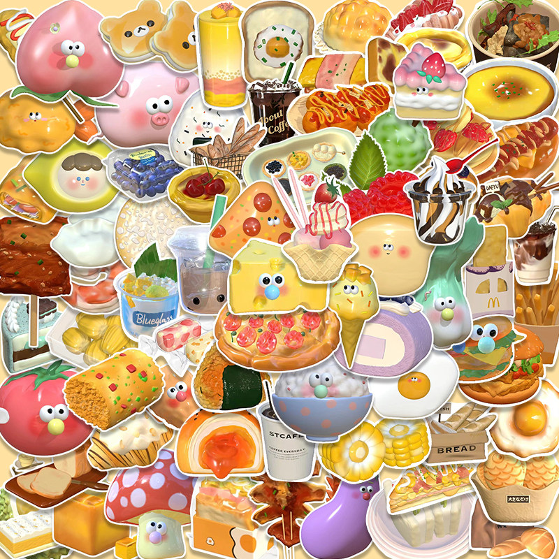 卡通图案高颜值手帐贴少女心动漫桌面手账装饰素材ins风女孩贴纸已售