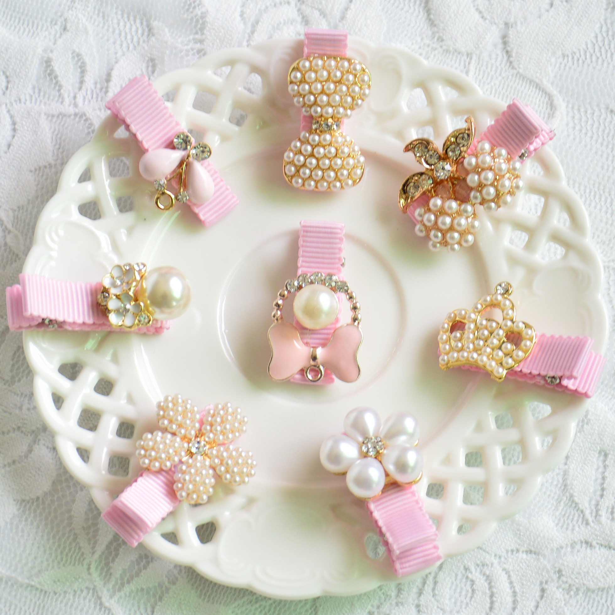 儿童发夹边夹日韩国头饰品女童发卡宝宝可爱毛球兔子耳朵刘海夹子