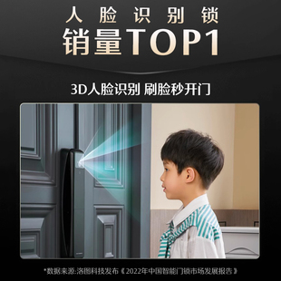 德施曼3D人脸识别可视猫眼智能锁Q50FPro指纹锁家用防盗门密码锁