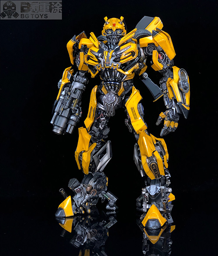 3athreezero dlx变5大黄蜂重涂hz大黄蜂dmk大黄蜂电影细节涂装