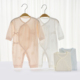 新生婴儿莫代尔连体夏季薄款男女宝宝哈衣初生衣服0-1个月和尚服
