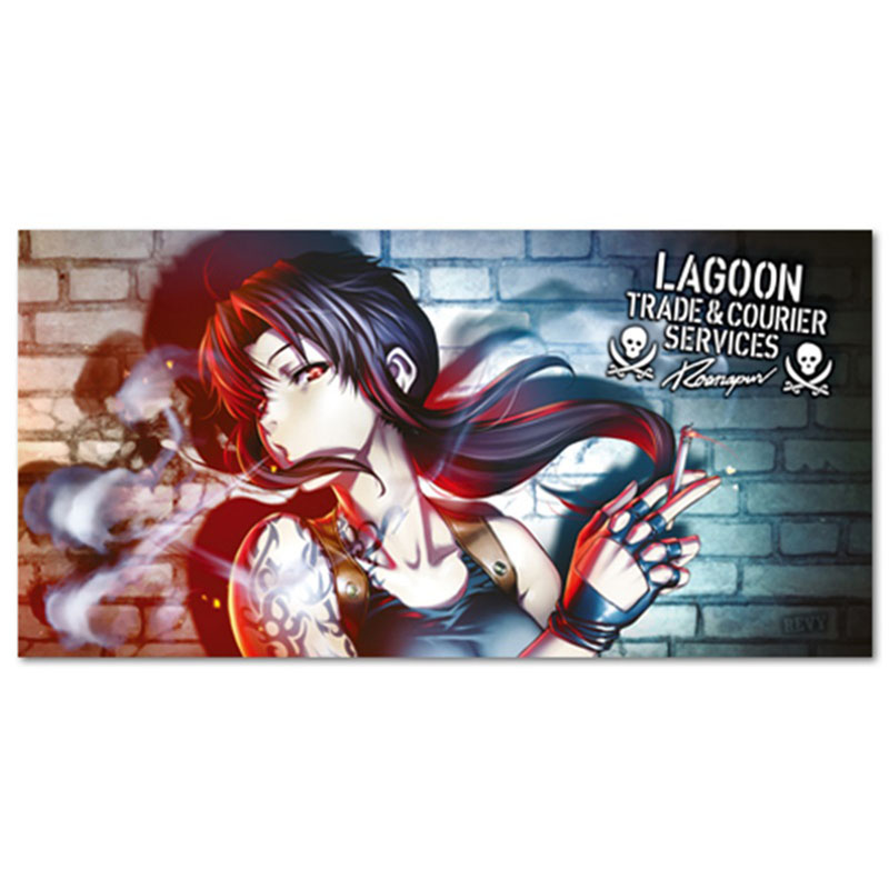 现货日版周边cospa黑礁莱薇全彩色大毛毛巾浴巾动漫水杯