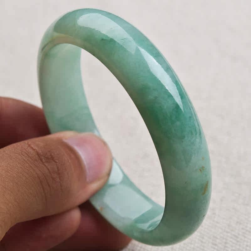 糯种飘绿手镯49.2g