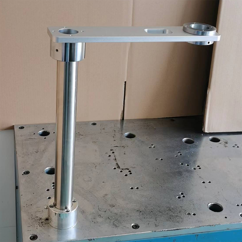 挂臂触摸屏安装支架悬臂控制箱固定架45号钢法兰铝合金法兰支撑座