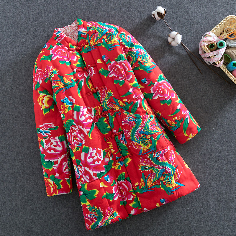 东北花棉袄女民族风