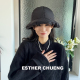 ESTHER CHEUNG{是花}云朵羽绒棉渔夫帽秋冬显脸小极简百搭盆帽