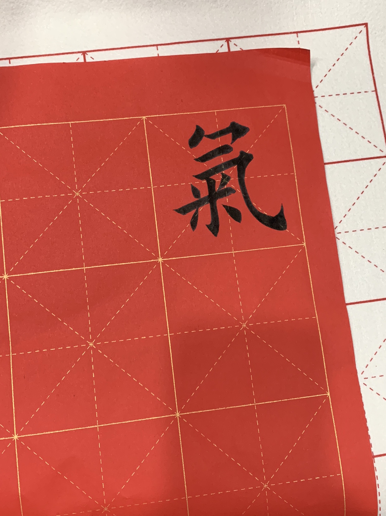 红色练字空白米字格手写宣纸 半生半熟 专用新品掌柜推荐厂家直销