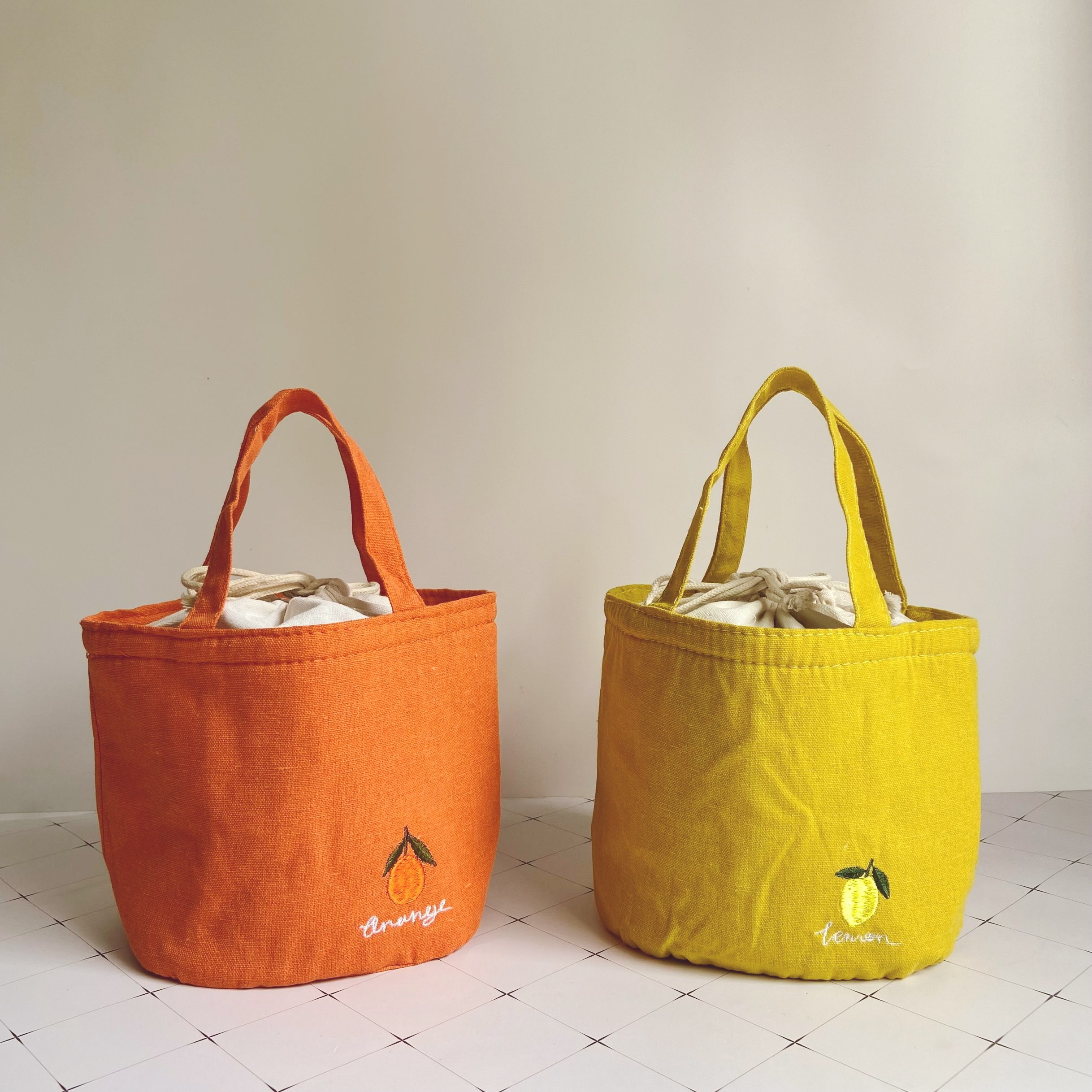 一折饭桶包圆形 手提_圆形日式饭盒袋手提袋保温便当袋大号帆布袋子