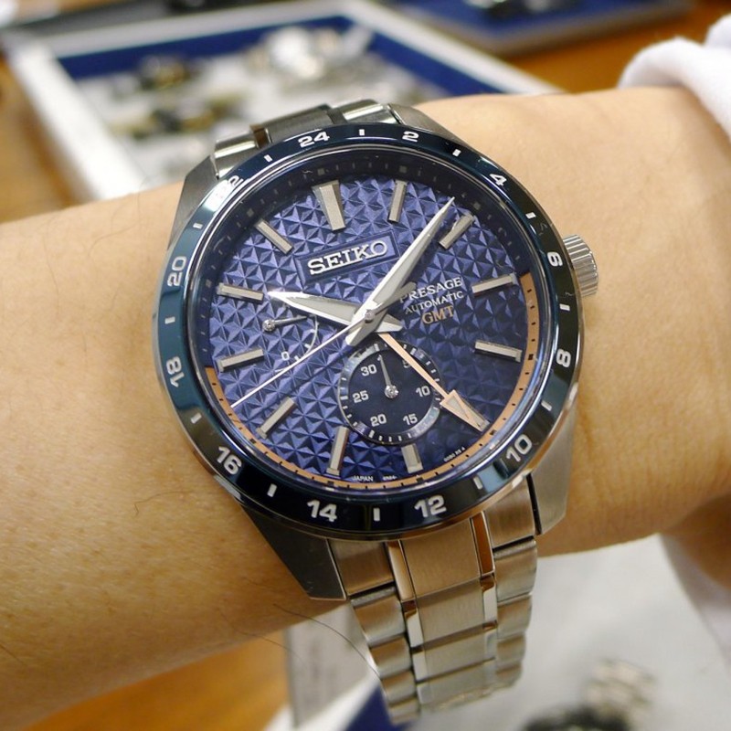 seiko精工presage系列6r64机芯自动自动机机械男表日韩腕表