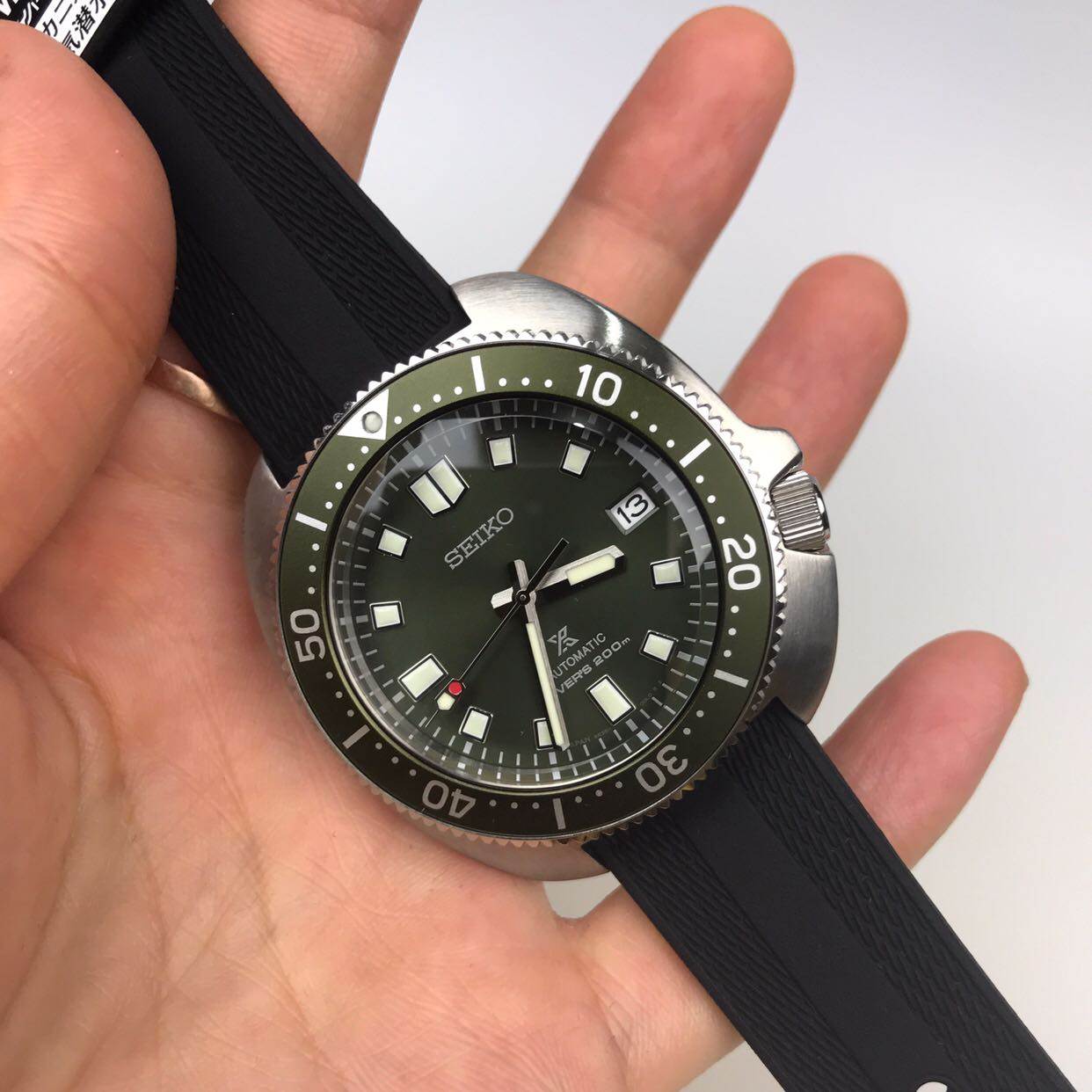 精工prospex系列鲍鱼潜水蓝宝石机械表sbdc109111spb151153