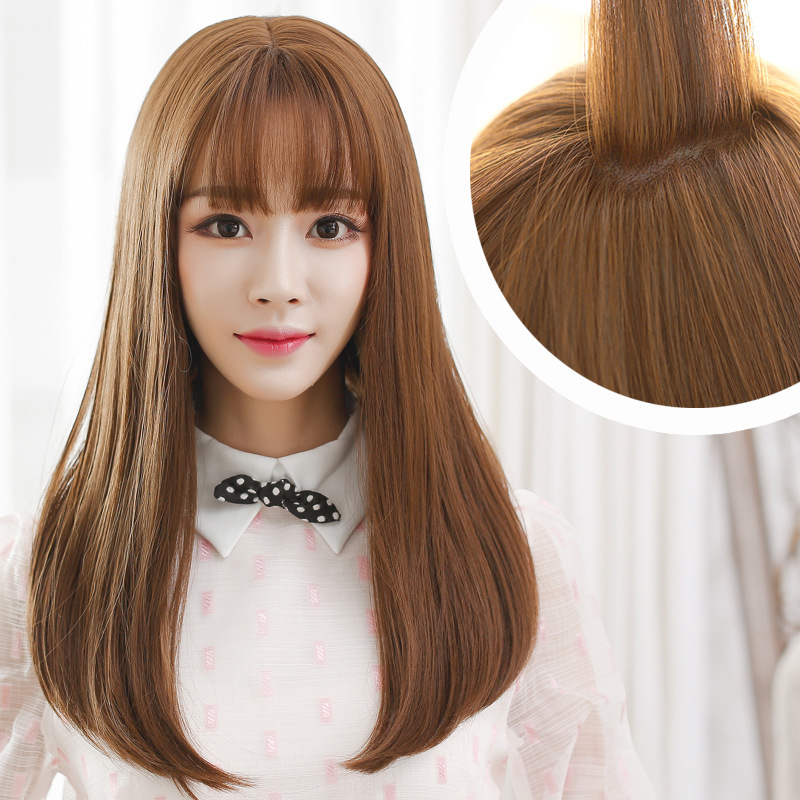Women Fashion Wig With Bangs Chemical Fiber Hair Headgear|msdalam kategori Penjagaan rambut/rambut palsu, rambut palsu, lembaran lurus - dari Buy2taobao.com untuk memberikan perkhidmatan ejen Taobao profesional membeli