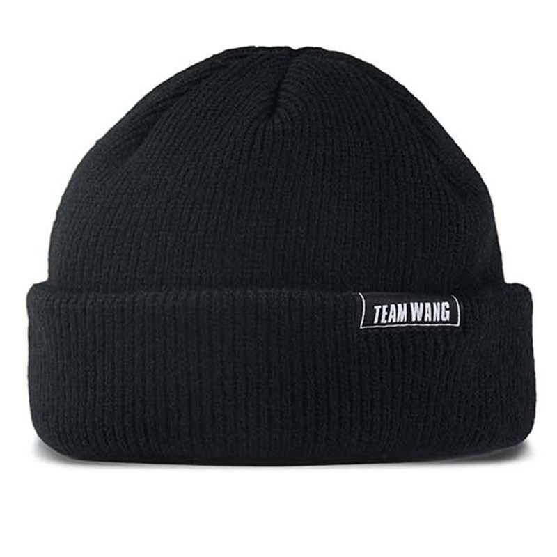 王嘉尔teamwang同款帽子男女秋冬百搭保暖短款冷帽针织毛线瓜皮帽