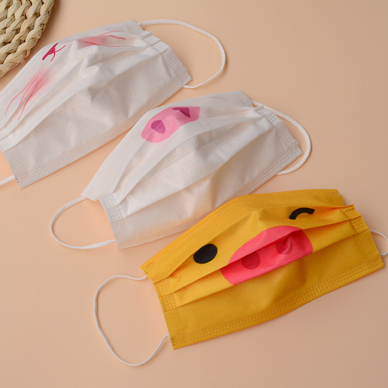 小猪鼻子三层防护成人防雾霾可爱卡通印花猫咪腮红女口罩独立包装