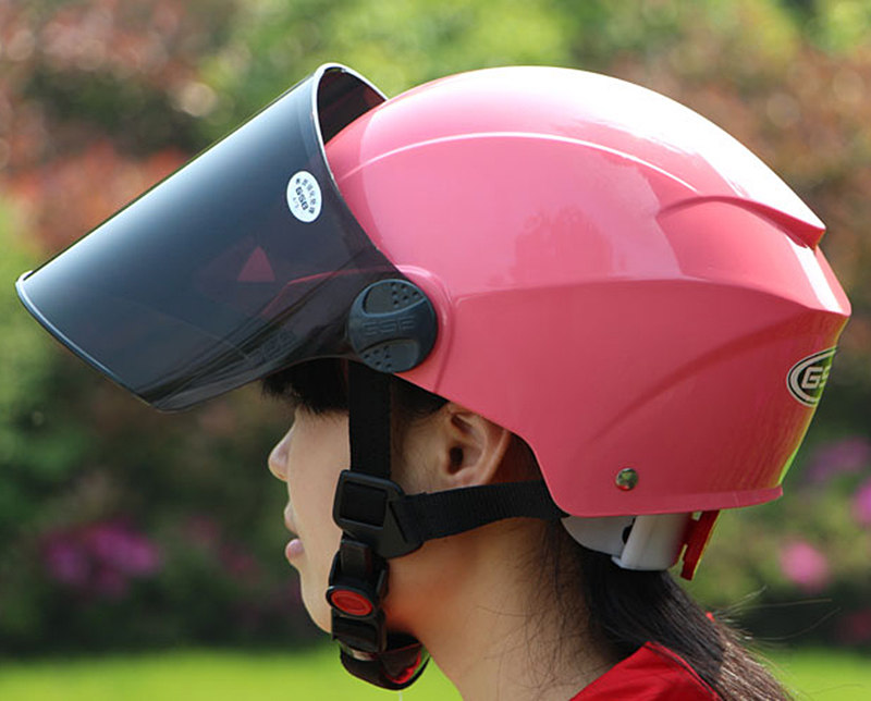 gsb电瓶电动车头盔夏季安全帽男女夏盔轻便式半盔防晒四季可调节