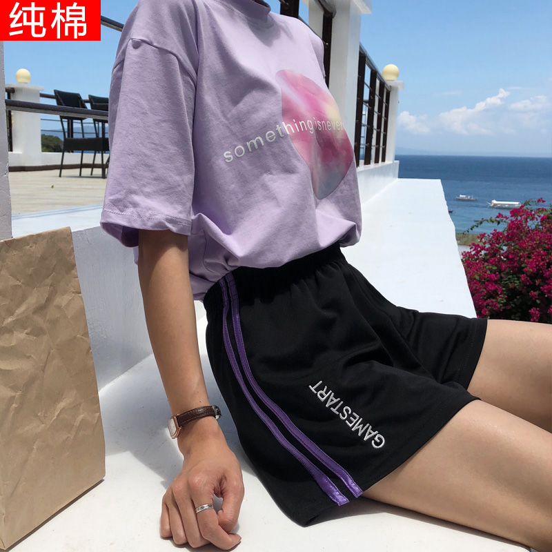 pure cotton new pattern Easy Korean Edition Show thin Broad leg motion shorts summer Paige Versatile student leisure time Hot pantsin the Women's clothing/Boutique , Pants , Casual pants category - from Buy2taobao.com to provide professional Taobao agent buy service