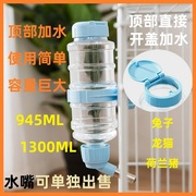Adult rabbit guinea pig chinchilla huge capacity ball kettle on business trip automatic water feeder plug-in drinker