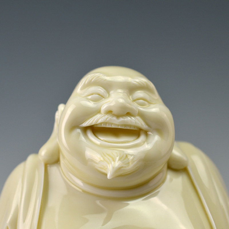 手签 省级工艺美术大师 林建胜 20.5cm十八罗汉-大肚罗汉藏品