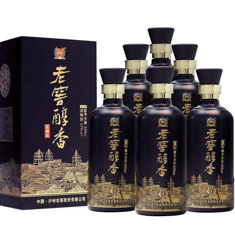 泸州老窖醇香鉴藏装52度500ml6瓶白酒整箱送礼佳品