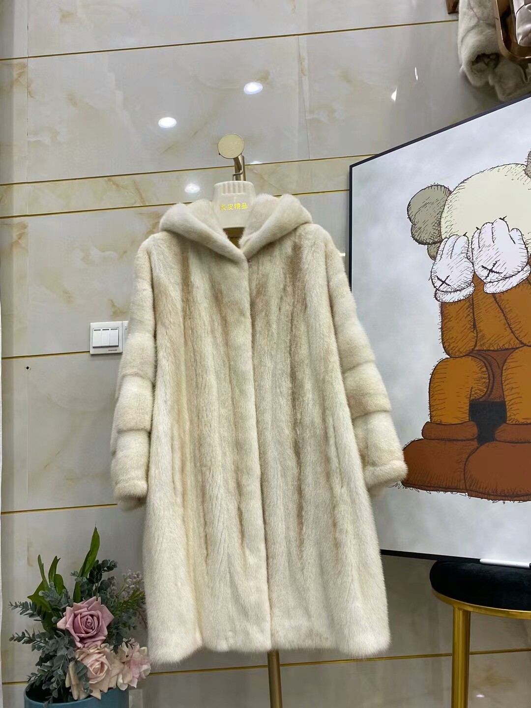 貂皮皮草女十字貂