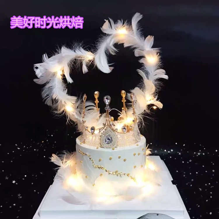 女神ins抖音网红定制女孩皇冠创意生日蛋糕同城配送福州厦门漳州