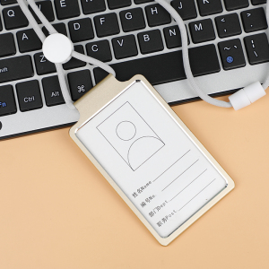 华为工作牌铝合金证件卡套吊绳工作证员工牌挂绳胸牌银色胸卡定制