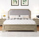 奢华世家美式实木床1.8米双人床乡村风格复古软包大床主卧婚床