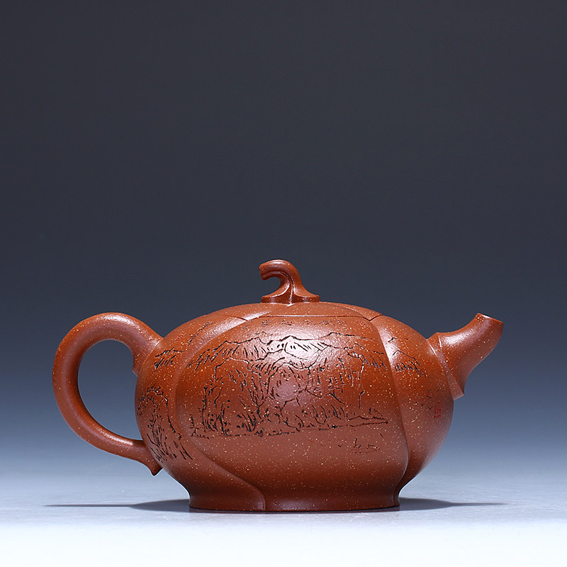 朱鸿钧 高级工艺美术师 花货【玉玲珑】 宜兴紫砂壶茶壶