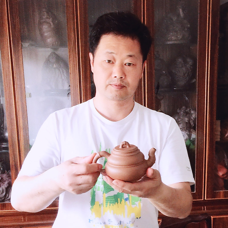 许良平 高级工艺美术师 花货 段泥【葫芦竹】 宜兴紫砂壶茶壶