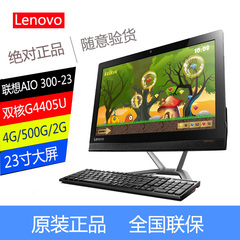 联想一体机电脑家用AIO 300-23ISU双核G4405U 4G 500G 2G独显23寸