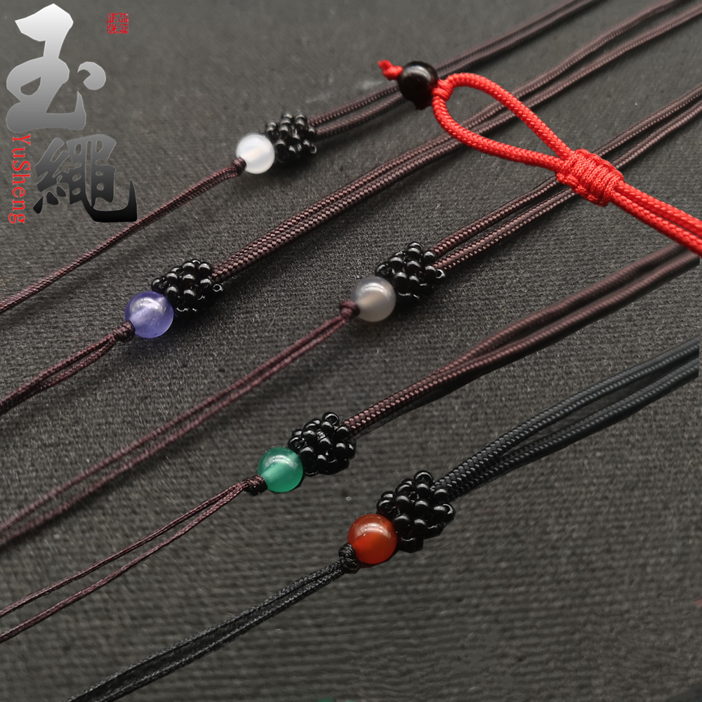 高档玛瑙项链绳diy手工编织调节款吊坠绳翡翠蜜蜡挂坠绳子黑红色|ruв категории Украшения,ювелирные изделия, Diy аксессуары, канат - от Buy2taobao.com для оказания профессиональной услуги покупки агента Taobao