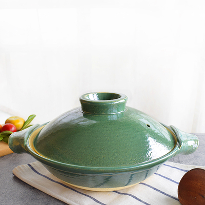 日本匠人山本忠正作土锅釉陶锅伊贺烧耐高温汤锅料理砂锅 原价880元