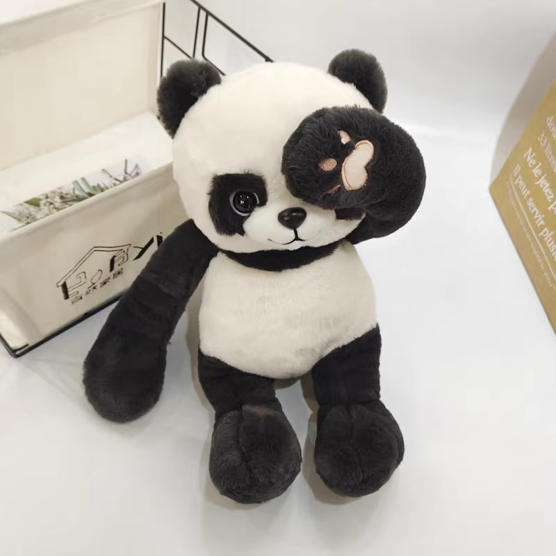 躲猫猫熊猫公仔成都基地纪念品毛绒玩具捂眼睛抱枕儿童生日礼物女