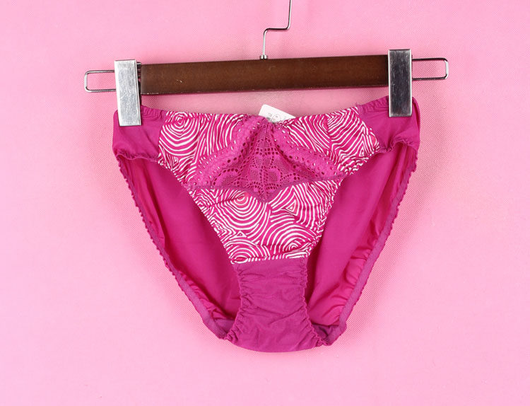 96swe092上新专柜女装三角裤拼接蕾丝内裤