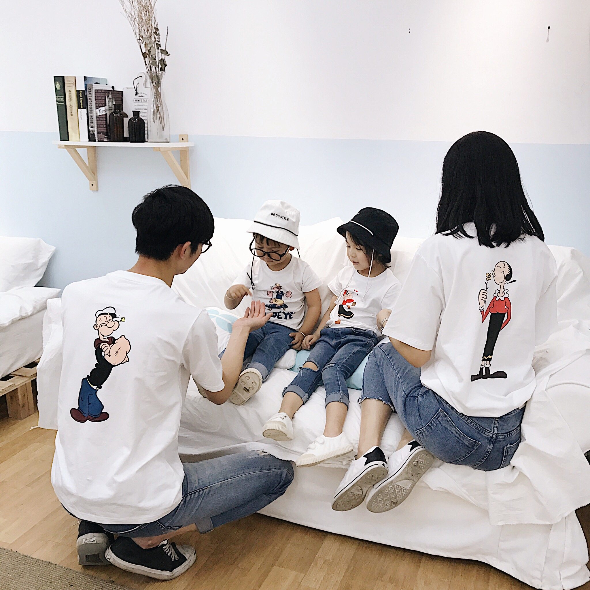 亲子装夏装2018新款潮全家装