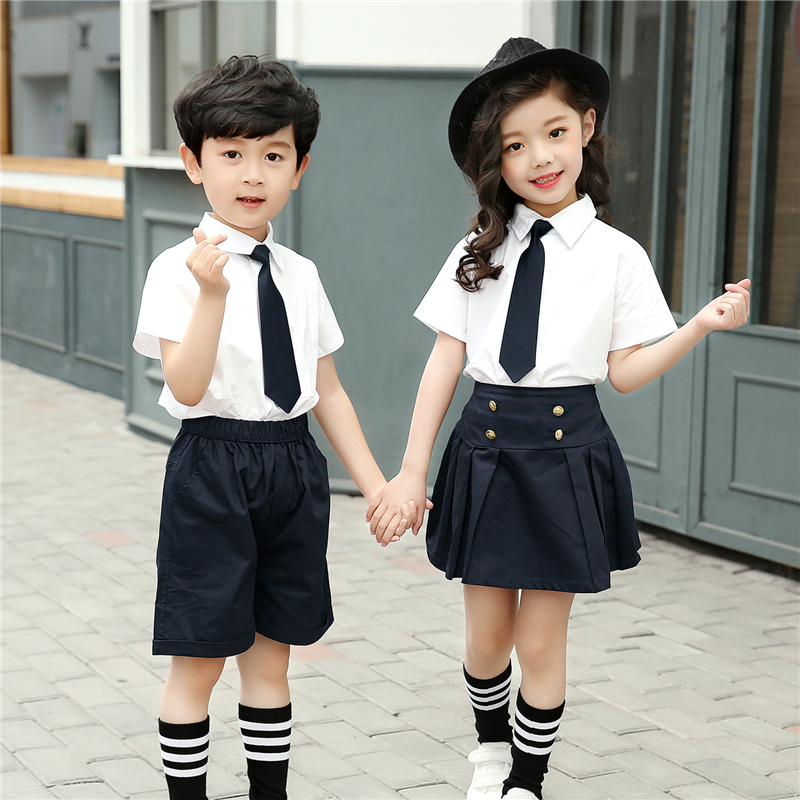 2018新款夏装幼儿园园服小学生校服班服英伦风儿童演出服衬衫套装在类目 童装/婴儿装/亲子装, 校服/校服定制中 - 来自Buy2taobao.com提供专业的淘宝代购服务