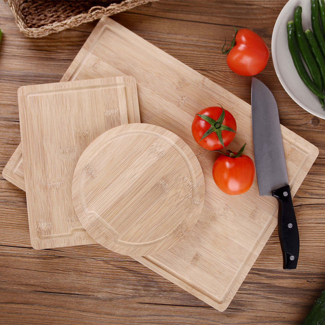 双枪切菜板分类实竹木家用砧板套装