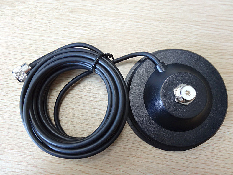 对讲机磁性高磁性5米车台直径12cm馈线吸盘天线对讲机配件