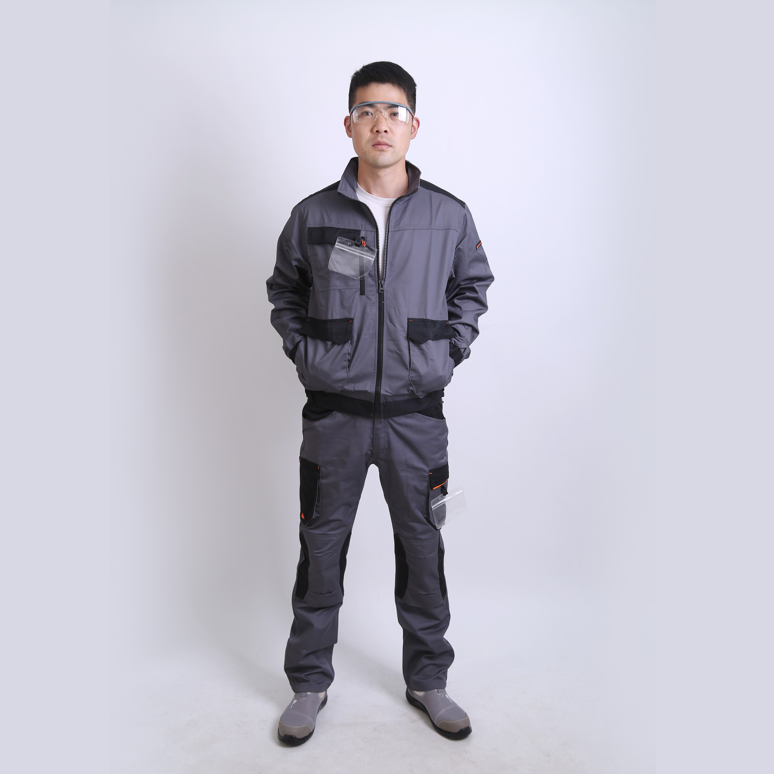 代尔塔工作服新款工装劳保服套装春秋季定制夹克405108109分体