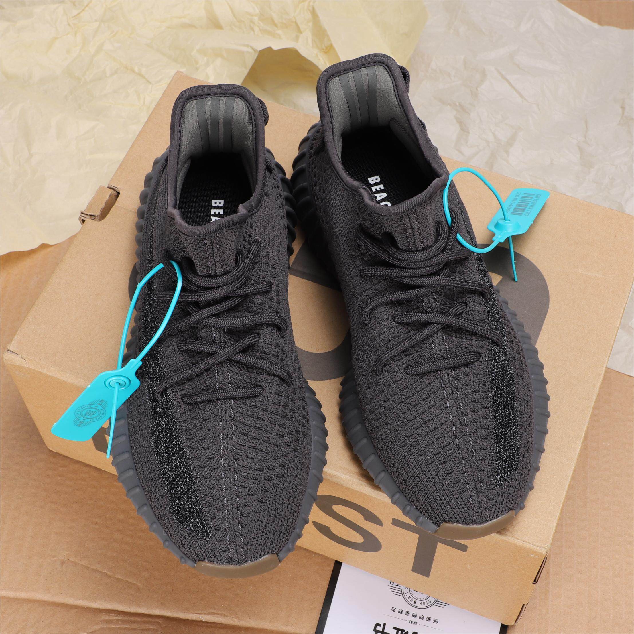 椰子鞋350黑生胶侧透女鞋网面透气百搭休闲老爹鞋莆田正版男鞋潮