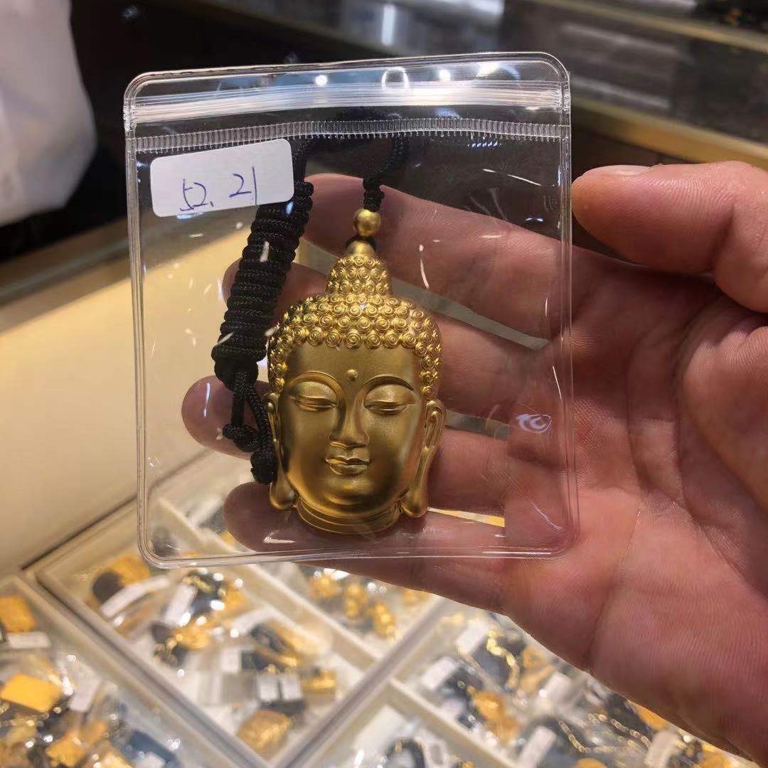佛头吊坠黄金