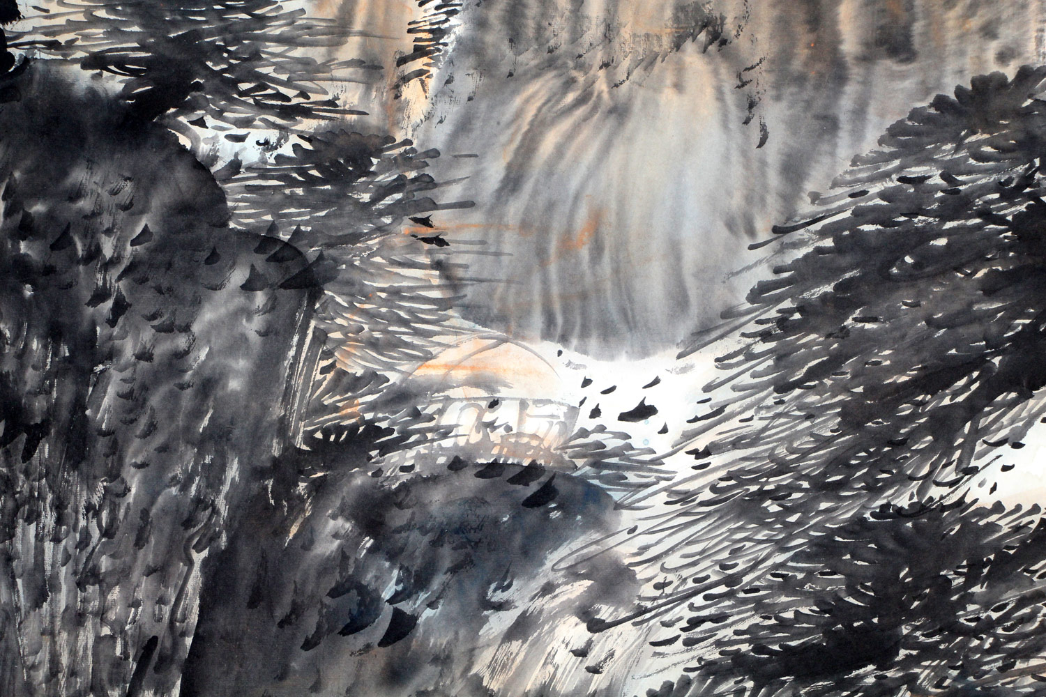 罗国玮《黄山意境图》山水画大家 国家一级美术师