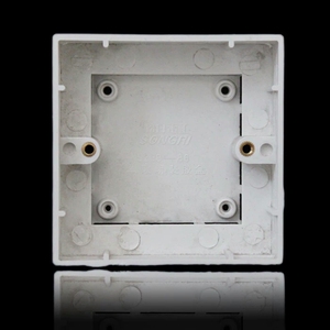 上海松日开关插座 86型明盒 明装底盒 面板明装盒 塑料盒620104