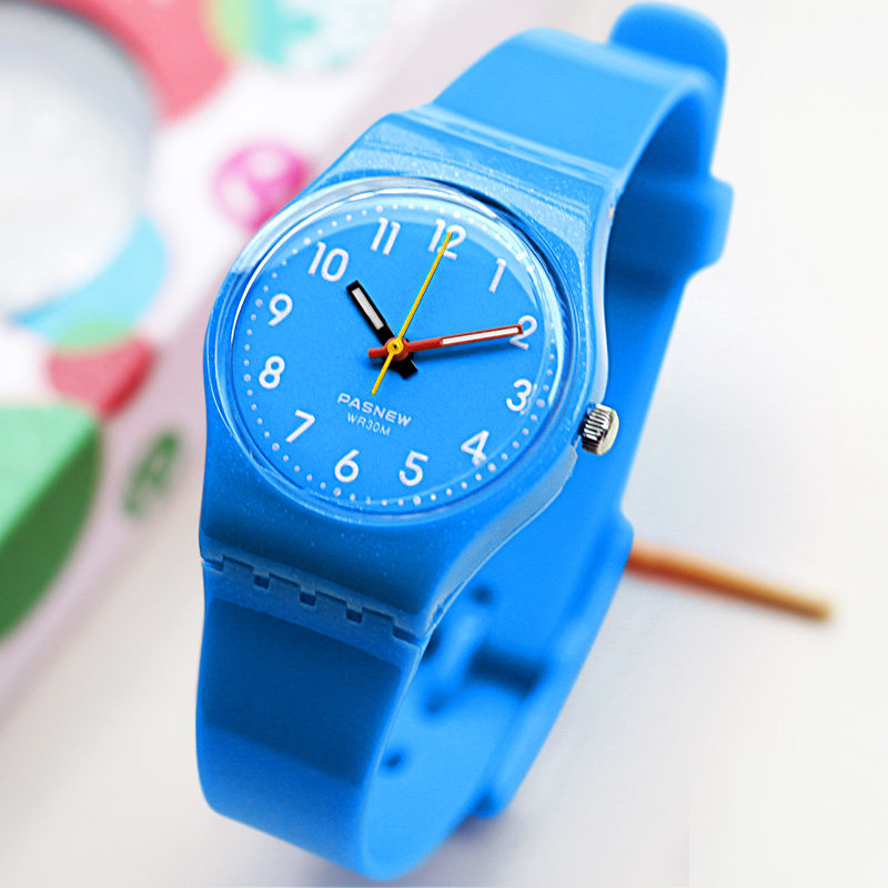 可愛兒童手表男孩女孩防水數字幼兒小學生手表女款指針男童石英表