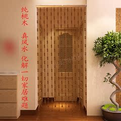 大珠子款实木桃木葫芦风水帘客厅餐厅隔断帘珠子门帘线帘挂帘珠帘