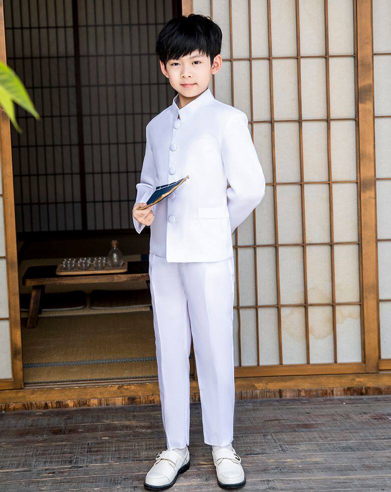 男童中山装套装