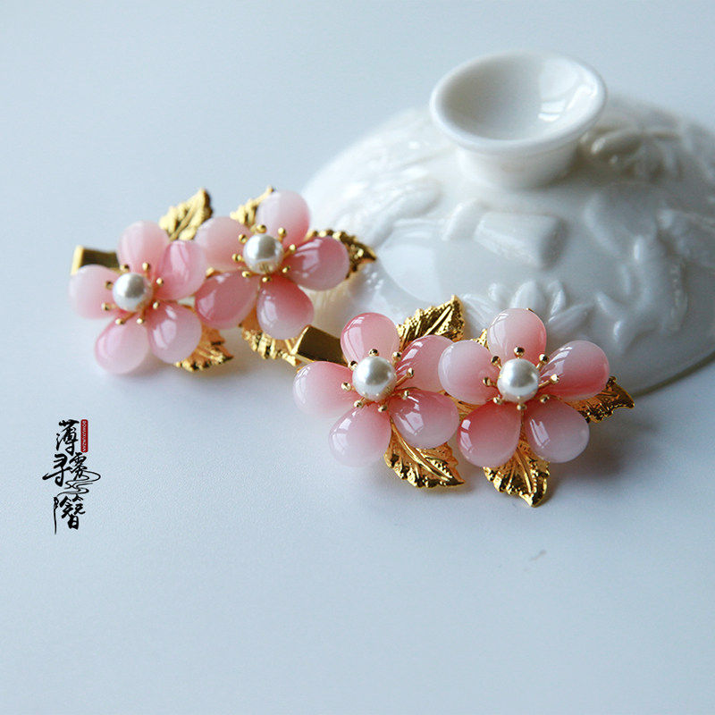薄雾寻簪的优惠券大全—薄雾寻簪原创手工汉服配饰古风发饰桃花小夹